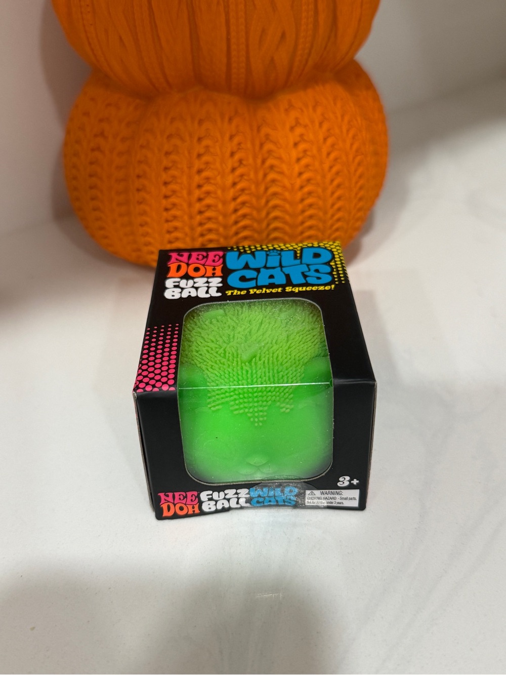 Wild Cats Fuzz Ball Velvet Squeezer - Green